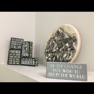 Inspirational wall/counter top decor